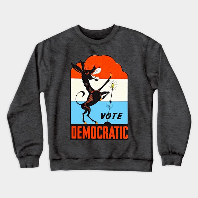 American Vote Democratic Vintage Crewneck Sweatshirt by Hilda74